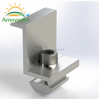 Kit de fixation pour panneaux solaires Xiamen Amoy, avec serre-câble et crochets AM-Roof, garantie 25 ans pour les panneaux