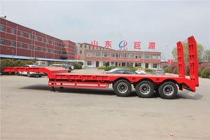 Nhà Máy Bán 3 Trục 4 Trục 2 Trục Lowboy Bán Remorque REMOLQUE 40 Tấn-80 Tấn Thấp Loader/Thấp Giường Bán Trailer - Product Image 4