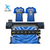 Impresora de Inyección de Tinta Automática PO-TRY para Sublimación y Transferencia Térmica en Tela, con Sistema de Rollo a Rollo para CMYK Fluorescente para I3200