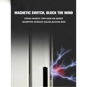 Portes coulissantes à charnières en verre en alliage d'aluminium PT de haute qualité pour les espaces de cuisine et de salle de bain modernes, finition - Product Image 5