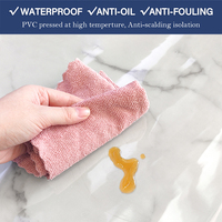 Feuille de PVC résistante à la chaleur, film plastique transparent épais de 2 mm pour nappes, protection imperméable en PVC souple