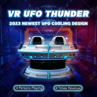 Simulador de Vuelo OVNI de Realidad Virtual Inmersiva para 5 Jugadores, Plataforma de Movimiento de 360°, Juego de Disparos, Centro de Entretenimiento Arcade FEC