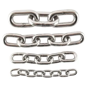 304 316 Stainless Steel DIN5685A Welded Short Link Chain