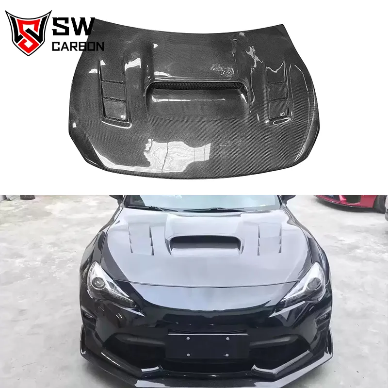 WRC Style Carbon Fiber GT86 Hood With Vents For Toyota 86 Scion FRS GT86 FT86 Subaru BRZ ZN6 ZD6 2012-2019