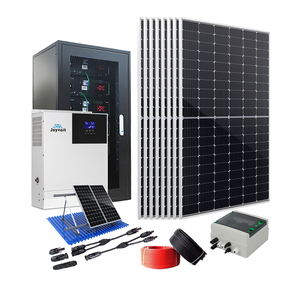 สถานีพลังงานแสงอาทิตย์ไฮบริดออฟกริด 10KW 100Ah สำหรับใช้ในบ้าน ระบบแผงโซลาร์เซลล์พร้อมแบตเตอรี่ 5KW  แบบพลังงานทดแทน มาตรฐาน CAN IP65 - Product Image 3