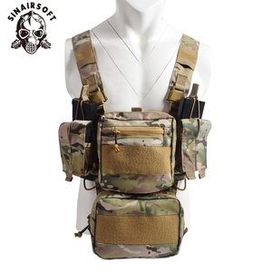 Đầy đủ mô-đun và điều chỉnh H khai thác vest chiến thuật với Dangler Túi Nylon và Polyester ngực Giàn Khoan - Product Image 1