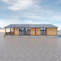 Villa mobile de luxe moderne en kit, conteneur préfabriqué en acier, fabriquée avec des panneaux sandwich
