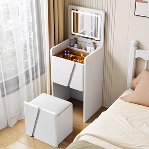 Directo de fábrica elegante cajón blanco sección altura perfecta organización cosméticos joyería <span class=keywords><strong>tocador</strong></span> - Product Image 3
