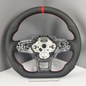 Volant sport confortable en cuir sans garniture pour VW <span class=keywords><strong>Golf</strong></span> 7 MK7 GTI GTD <span class=keywords><strong>GTE</strong></span> Polo Tiguan Touareg Passat CC - Product Image 1
