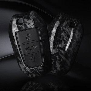 Porte-clés en fibre de carbone pour <span class=keywords><strong>Peugeot</strong></span> 2008 II 3008 II 207 208 <span class=keywords><strong>307</strong></span> Protecteur Rifter pour Citroen C5 X X7 Berligo C3 C4 C6 - Product Image 5