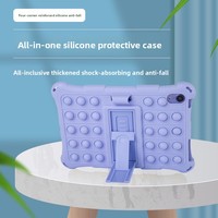 Housse de protection anti-chute en silicone pour tablette avec support, libérant les points de contact pour les enfants, pour iPad Mini 10