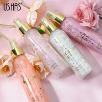 Spray scintillant brillant, poudre illuminatrice longue durée pour le corps, les cheveux, les mains, le cou, les vêtements, spray fixateur de maquillage