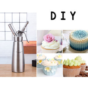 Distributeur <span class=keywords><strong>professionnel</strong></span> de crème <span class=keywords><strong>fouet</strong></span> en acier inoxydable pour gâteau/biscuits/thé au lait/cappuccino - Product Image 5