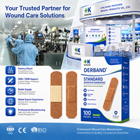 Pansements adhésifs en tissu, pansements respirants pour soins des plaies avec matériau en tissu doux, fabricant OEM