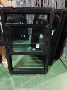 Phong cách Mỹ PVC/<span class=keywords><strong>uPVC</strong></span> đôi kính bên TREO CỬA SỔ trượt với khung nhựa cho xây dựng và khu dân cư cấu trúc - Product Image 3