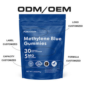 OEM methylene bổ sung 5mg cho chức năng nhận thức ty thể hỗ trợ năng lượng Gummies Xanh falovr - Product Image 5