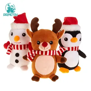 Simpatico cervo babbo natale pupazzo di neve bambini farcito decorazione renna bambola natale animale peluche