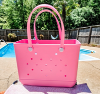 En stock : Sacs de plage en EVA élégants avec logo personnalisé imprimé. Sacs à dos durables, portables et écologiques.