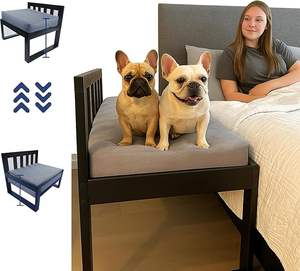 Houten hondenbedframe met verstelbare poten, Koop FrameBedside Pet <span class=keywords><strong>Sleeper</strong></span> & verhoogd stapelbedframe, verlenging voor menselijk <span class=keywords><strong>bed</strong></span> - Product Image 1