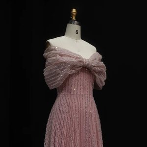 Jancember LSZ064 <span class=keywords><strong>Abiti</strong></span> <span class=keywords><strong>da</strong></span> Sera Formali <span class=keywords><strong>da</strong></span> Donna Scintillanti con Fiocco Rosa Fata per Feste - Product Image 5