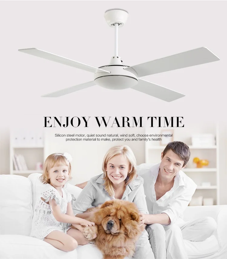 Factory Wholesale Led Ceiling Light Fan Remote Control Electric Power LED Ceiling Fan With Light