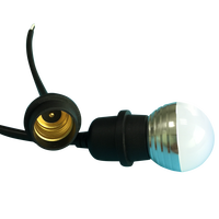 Douille de lampe électrique extérieure étanche E27 10A en cuivre avec cordon souple en nylon, boîtier IP65 pour système solaire, connecteur UHF RF mâle/femelle pour PCB
