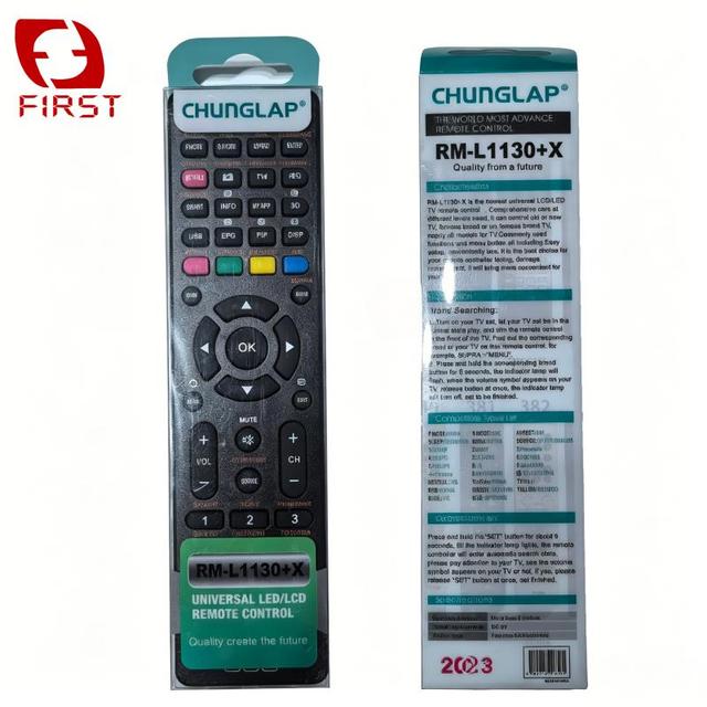 First Brand Quality Universal Remote Control RM-L1130+X for LCD/LED Displays with Fixed Code