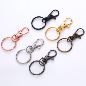 35*25mm Kẽm hợp kim kích hoạt Keychain xoay tôm hùm Claw Clasp với vòng chìa khóa cho hàng thủ công - Product Image 1