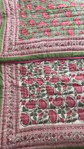 Colcha Kantha de Algodón 100% Puro, Hecha a Mano, de la Mejor Calidad, Colcha Kantha Orgánica Reversible para Usos Invernales - Product Image 3