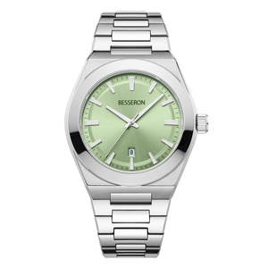 Usine de montres OEM, montres de haute qualité en acier inoxydable, bracelet solide, logo personnalisé, étanche 5ATM, quartz, mode, affaires, luxe - Product Image 2