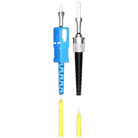 Jumper Serat Optik Kelas Telekomunikasi SC-ST (UPC) 1m Single-Mode Single-Core G657A1 9/125 Counter Bending LSOH Haina