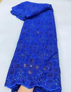 Hfx Nigeria Sequins đính cườm ren vải 2025 Chất lượng cao nhẹ nhàng ren Nigeria cô dâu chất liệu cho Wedding party Dresses 5430 - Product Image 5