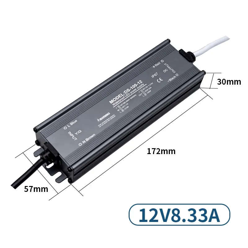Benutzer definierte konstante Spannung wasserdicht LED-Treiber 60-400W AC100-260V DC 12V 24V LED-Transformator Schalt netzteil