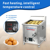 Friteuse à gaz commerciale Hansu 10L à double température avec affichage numérique pour snacks - Vente en gros en ligne