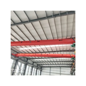 Grue électrique à faisceau unique 3 tonnes 5 tonnes de capacité pour l'atelier d'usine Grues de pont à faisceau unique suspendues par LDA - Product Image 1