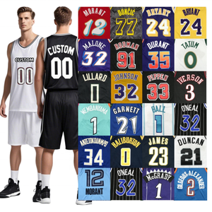 2025 haute qualité maille douce personnalisé Haliburton Wembanyama Rodman Doncic Morant jaune hommes panier balle chemise Kit <span class=keywords><strong>basket</strong></span>-ball maillot - Product Image 1