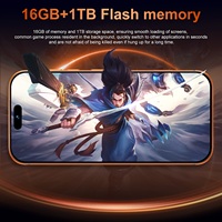 Teléfono Móvil Desbloqueado YPORANGE Luxury I17 Pro Max, 16GB+1TB, Octa Core, Versión Global 4G, Doble SIM, 8000mAh, 108MP