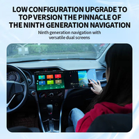 Monitor TV Mobil Layar Sentuh Universal 23.6 21.6 Inci, Navigasi, Hiburan Kursi Penumpang Depan, Autoradio Android Layar Ganda