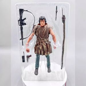 Figurine d'action NECA Movie First Blood <span class=keywords><strong>Rambo</strong></span> Battle Survival Edition <span class=keywords><strong>Stallone</strong></span> 7 pouces en PVC, modèle en boîte colorée - Product Image 3