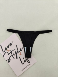 Stokta 6 parça paketi pamuk Thongs çok renkli sevimli mektup baskı sevgililer günü fransız kesim T geri seksi sevimli külot Undie - Product Image 5