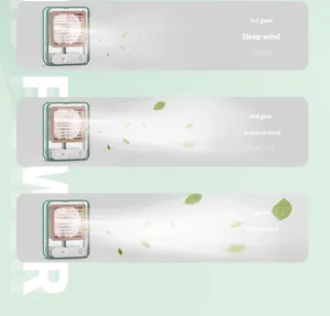 Mini-ventilateur brumisateur portable neuf avec veilleuse et 3 vitesses pour la vente en gros - Product Image 1