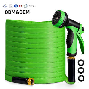 Carretes de Manguera de Jardín de Acero Inoxidable de Alta Calidad con Revestimiento de Goma, Alta Presión, Anticorrosión, Mango Telescópico, Pistola de Agua para Lavado de Coches - Product Image 1