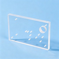 Plaque de quartz percée sur mesure avec plusieurs trous pour équipement de laboratoire