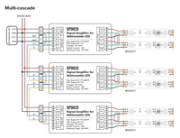 Amplificateur de signal numérique TTL/RS485 SPI DC5~24V en gros, amplificateur de signal IC SP902E 8 et 16 bits pour bande LED