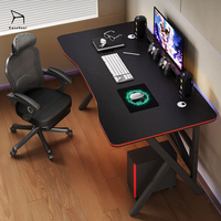 EaseNeat Vente Chaude Pas Cher Noir Jeux D'ordinateur Bureau Apprentissage E-sports Table Simple Durable Chambre Salon pour le Dernier