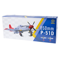 Avión de Combate RC Arrows Hobby AH029R-VEC P-51 de 850 mm, 2.4G, Planeador de Combate de Espuma EPO, Aeronave de Combate sin Escobillas RTF