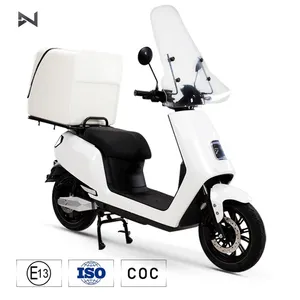 N-moto Promotion 150KM Bosch Motor Best Pizza Moped Lithium Battery BMS GPS IOT System EEC COC Delivery Electric Motorcycle