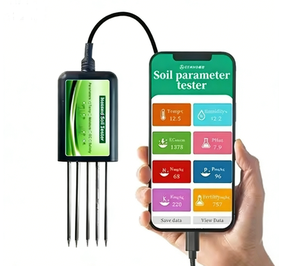 เครื่องวิเคราะห์ดินแบบพกพา Professional 8 in 1 เชื่อมต่อ USB กับมือถือ วัดค่า NPK EC PH อุณหภูมิ ความเค็ม ความชื้น มาตรฐาน IP68 ปรับแต่งได้ - Product Image 1