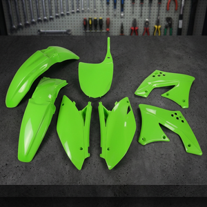 Kawasaki KXF Kit carenatura moto verde 2009 2011 450 ABS prodotto in plastica - Product Image 2