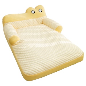 가을 겨울 시원한 강아지 침대, 큰 눈의 귀여운 아이스 빈 패턴, 모든 계절용 고양이 침대, 애완동물 등받이 강아지 쿠션 - Product Image 1